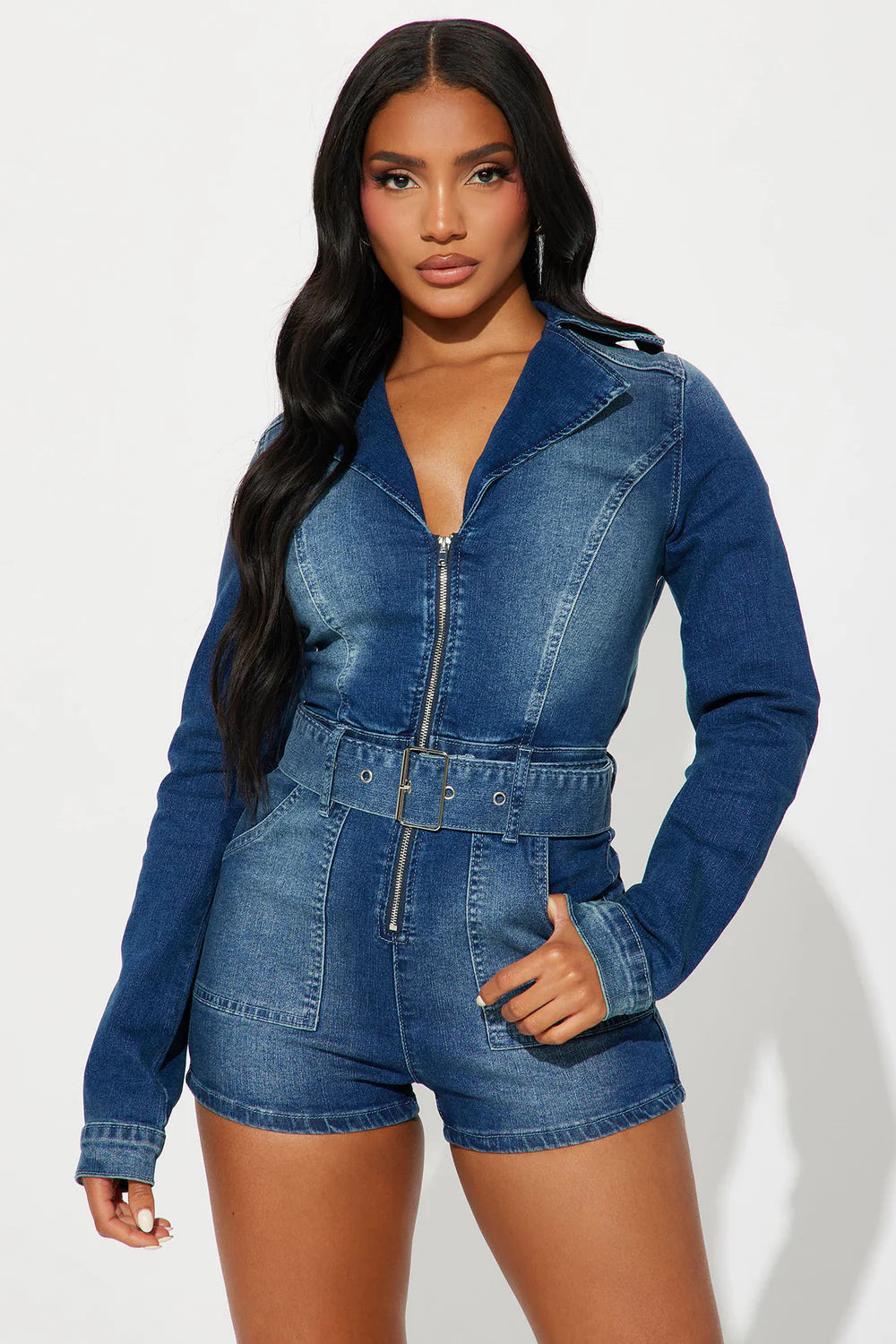 Maliyah Denim Romper