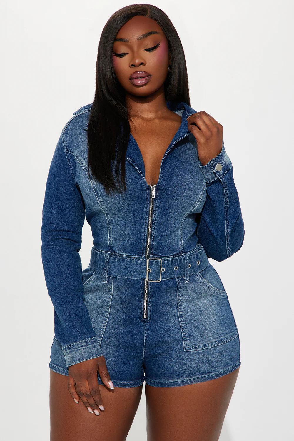 Maliyah Denim Romper