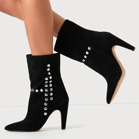 42 gold lux suede boot