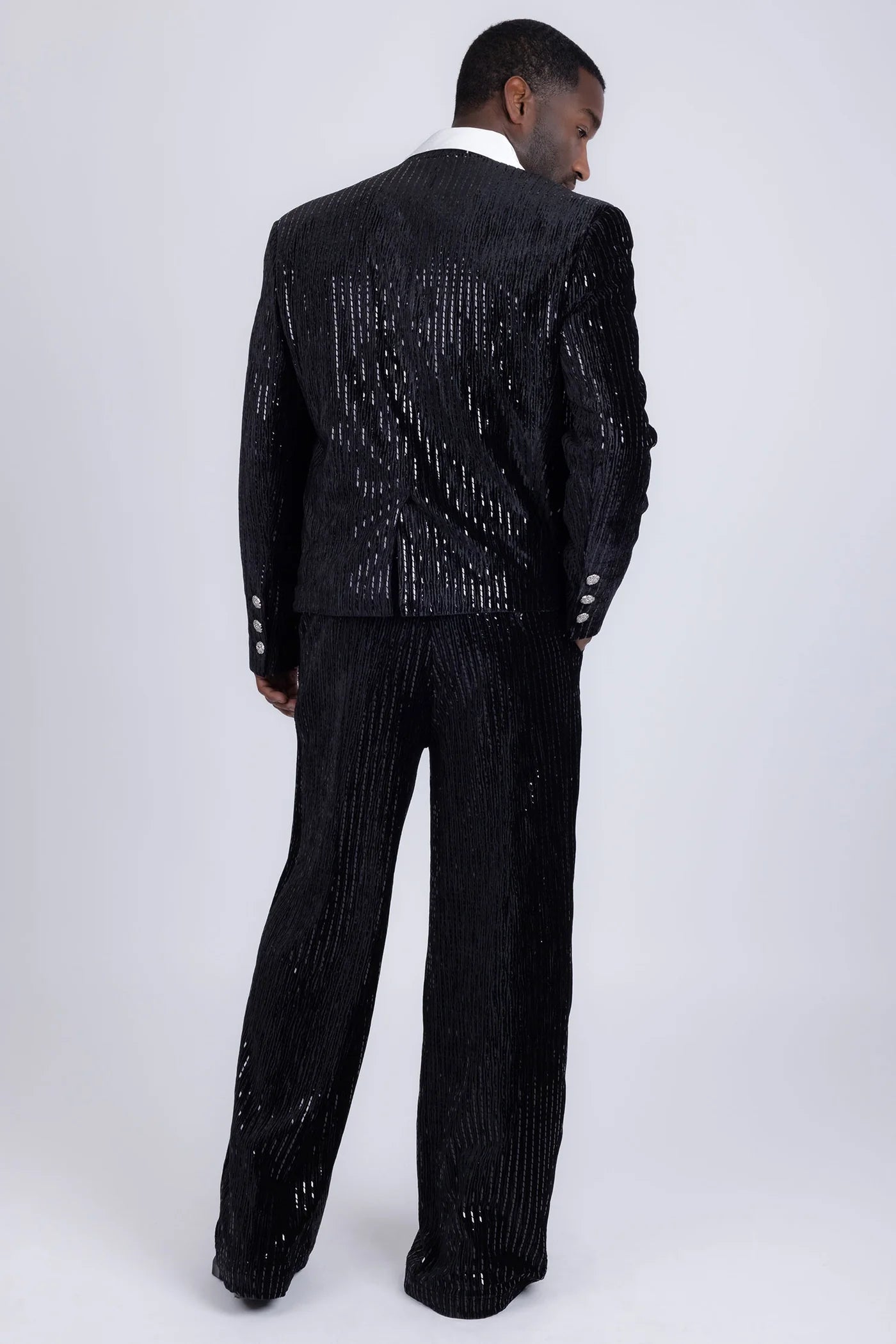 Midnight Opulence Rhinestone Suit