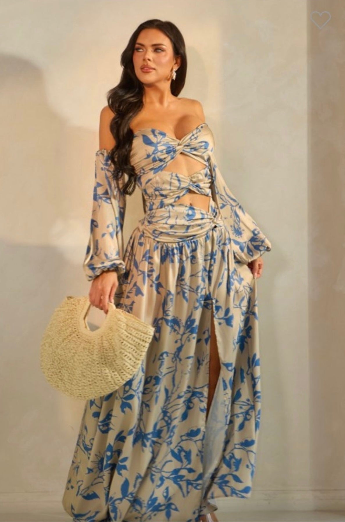Azure Garden Maxi Dress