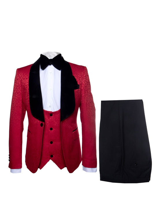 The Crimson Velvet Tuxedo