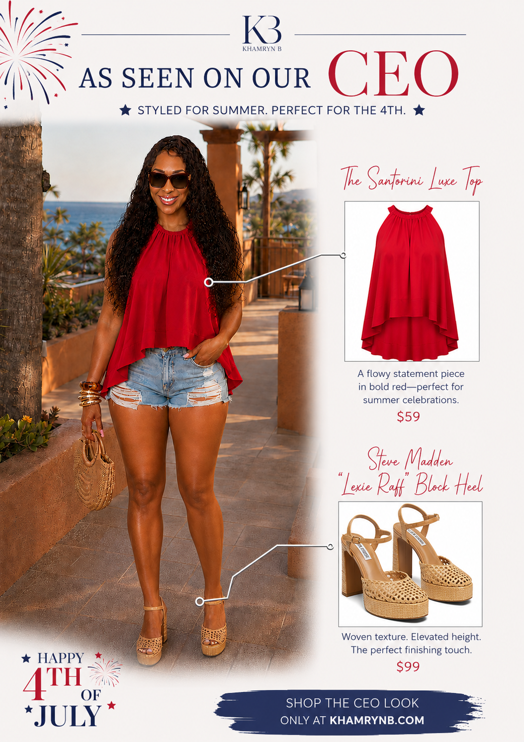 The Santorini Luxe Top