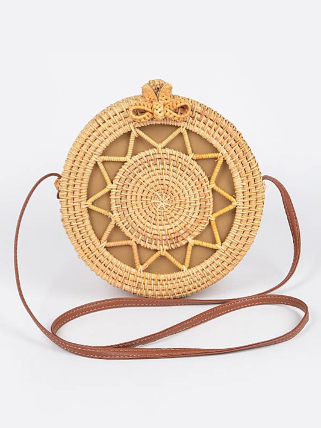 Lila Rattan Bag