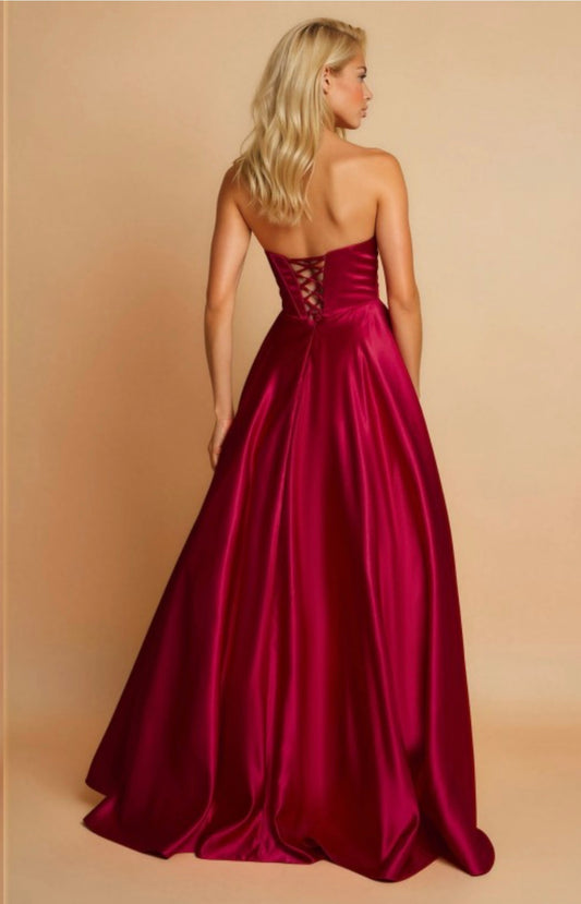 Classic lady formal dress Red