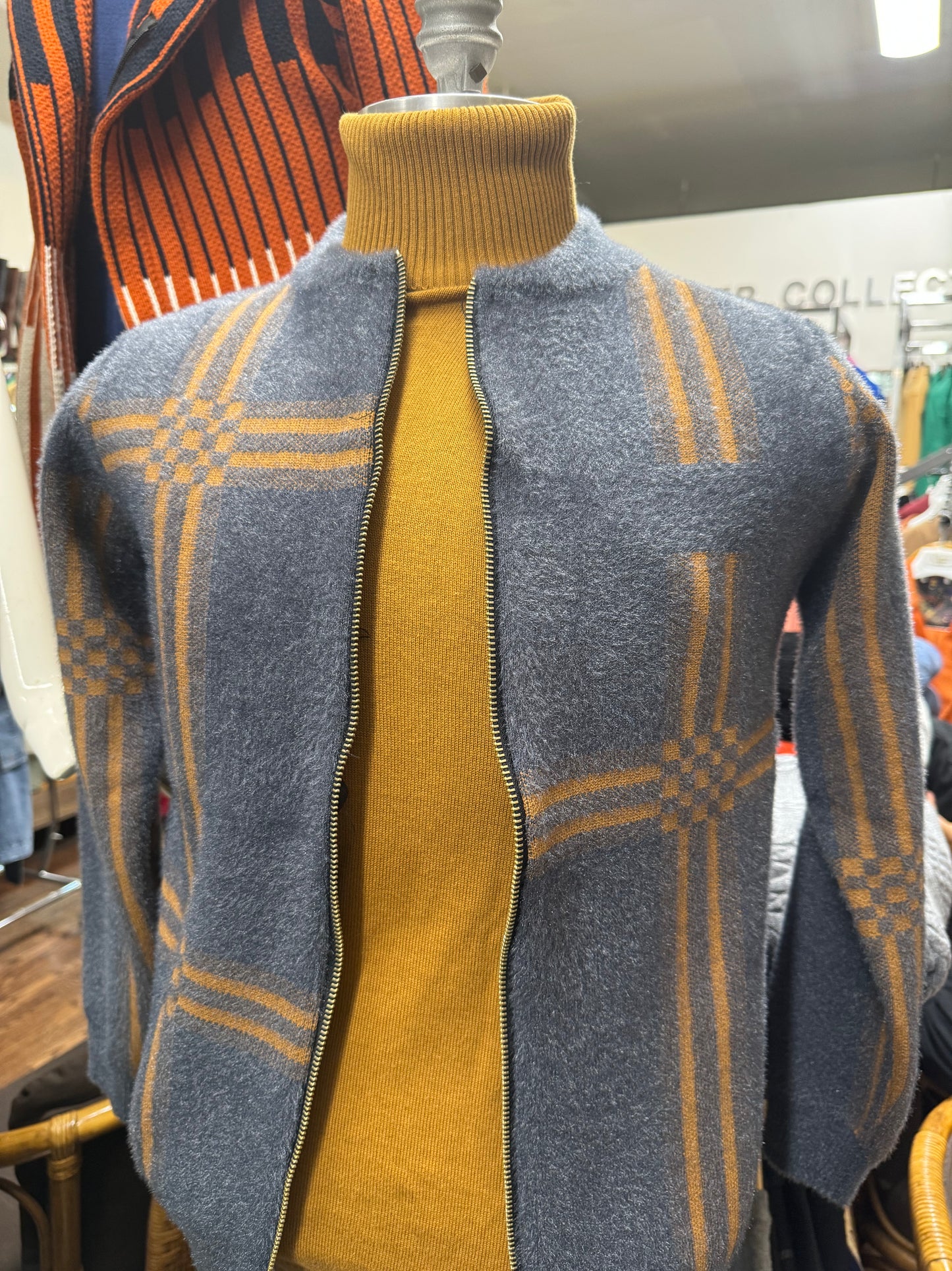 Checkers and Stripes Sweater
