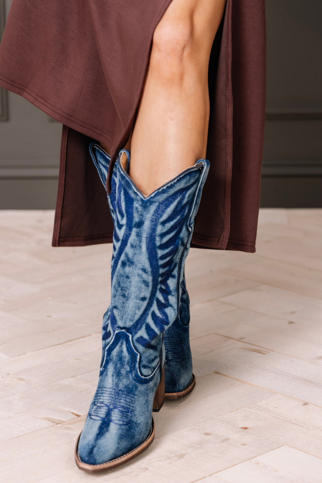 Delicious Denim Steve Madden Cowboy Boot