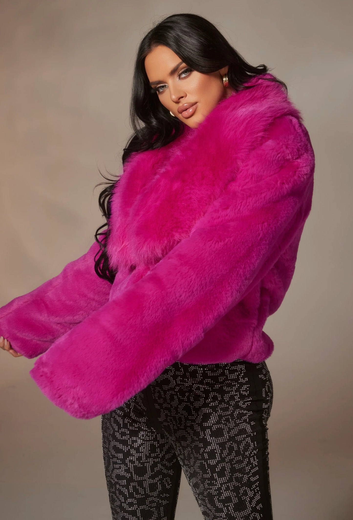 Cropped Luxe Faux Fur