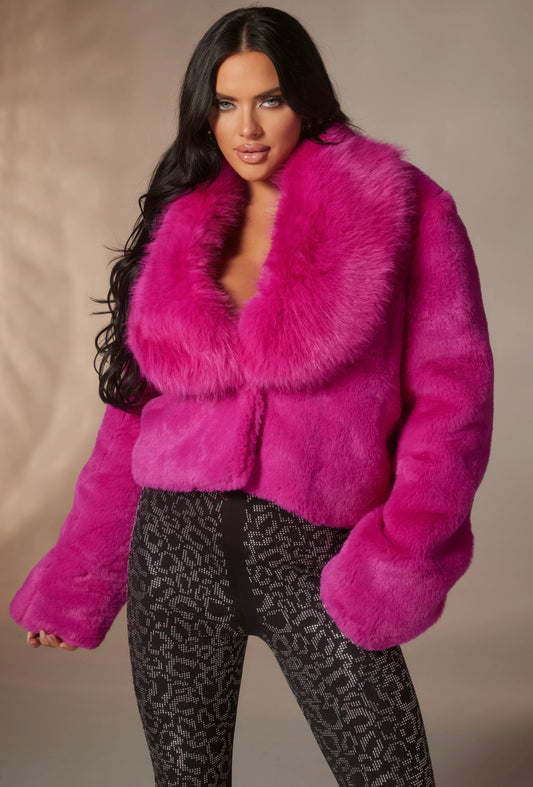 Cropped Luxe Faux Fur