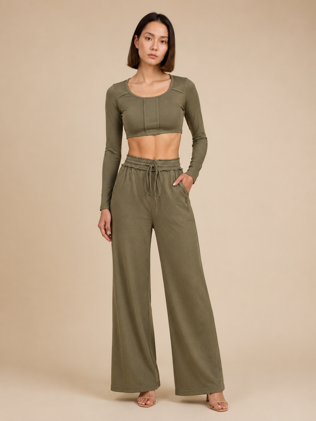 Kelia Ribbed Pant Set