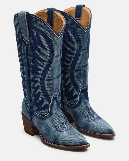Albany Delicious Denim Steve Madden Cowboy Boot