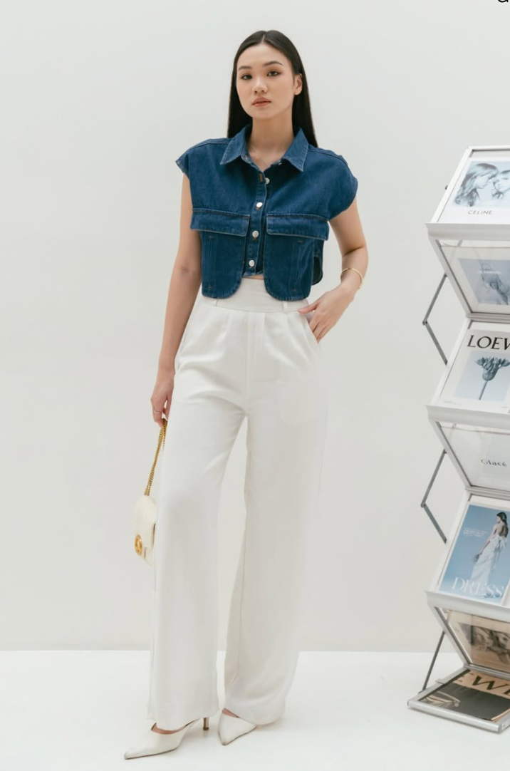 Mae Denim Top