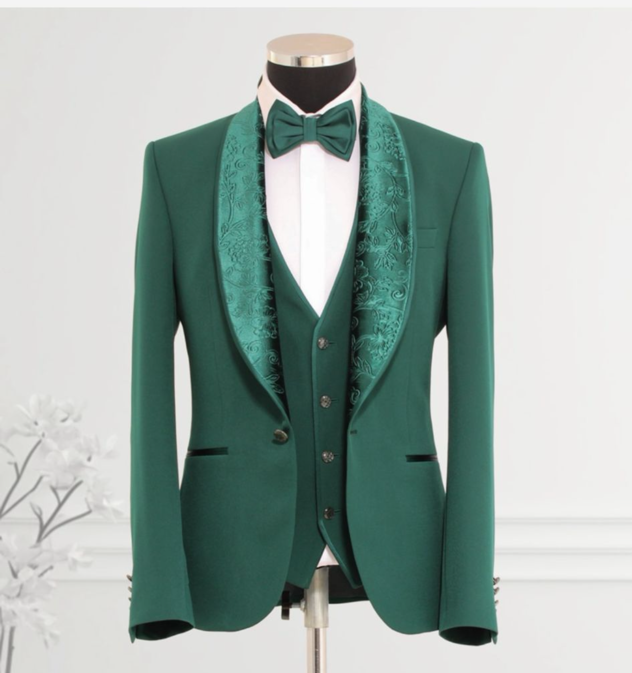Luxe Emerald 3pc Suit