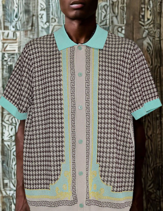 Duece Printed Knit Shirt