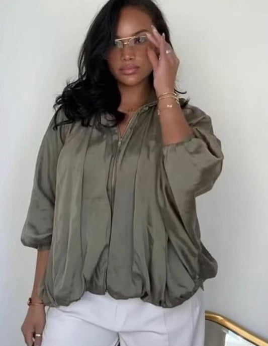 Olivia Zip-Up Top