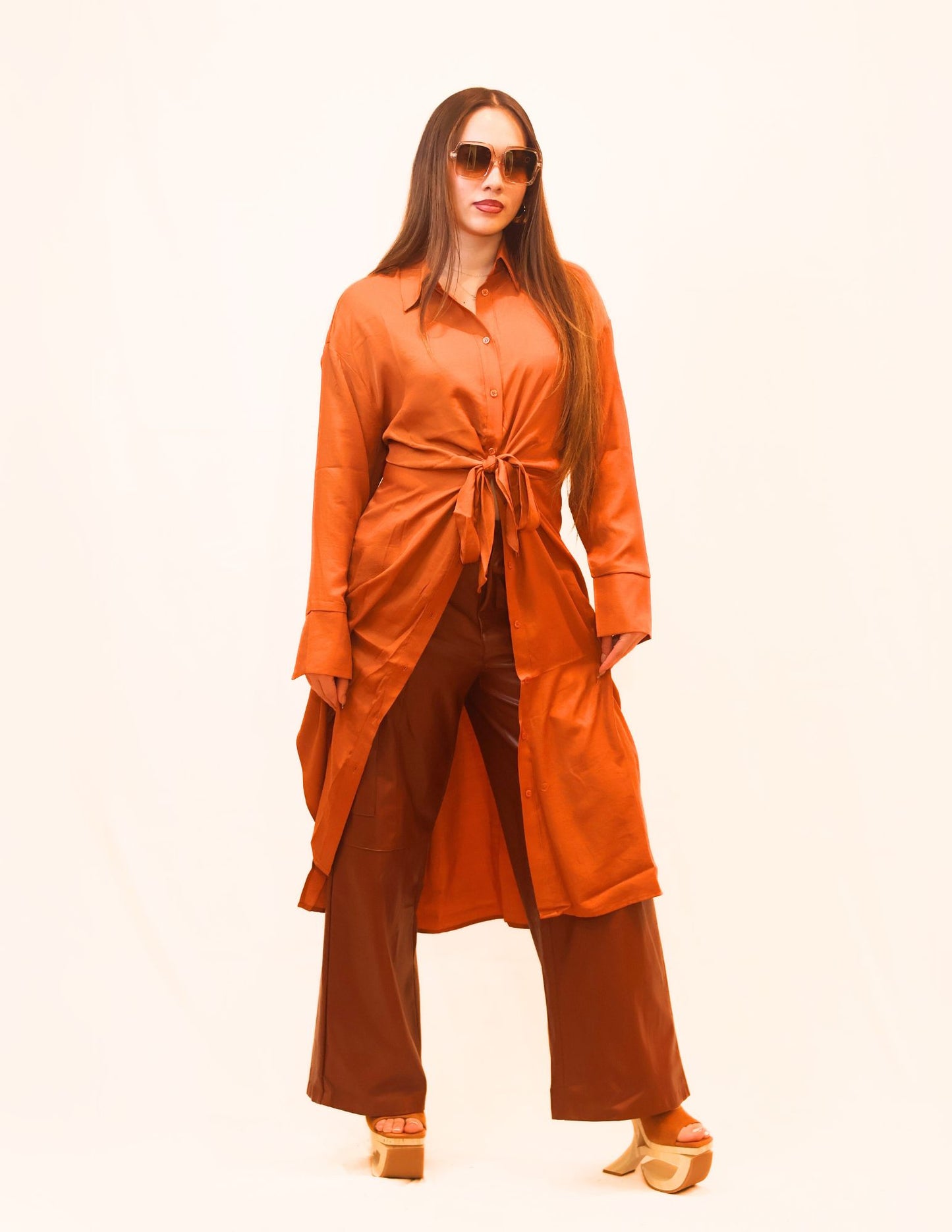 Autumn Ember Button Down Dress