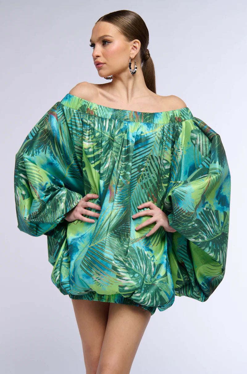 Fallon Oversized Balloon Dress Top