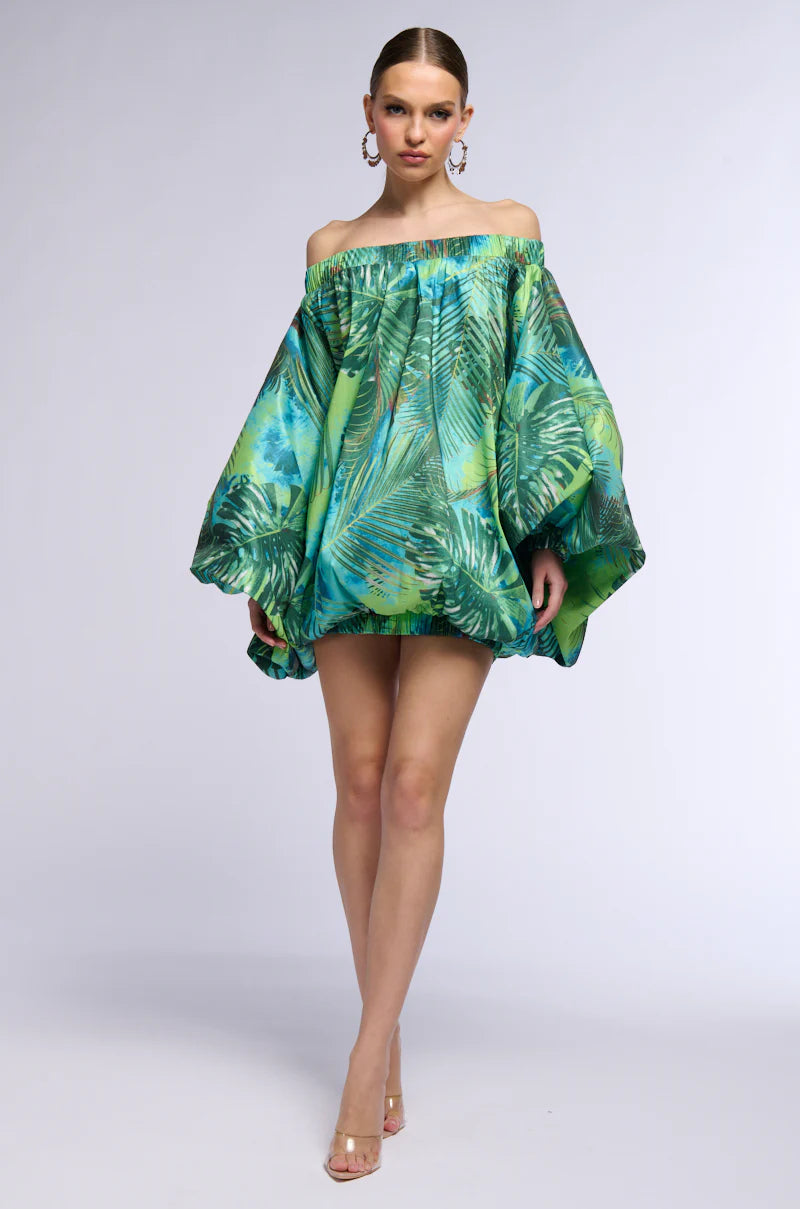 Fallon Oversized Balloon Dress Top