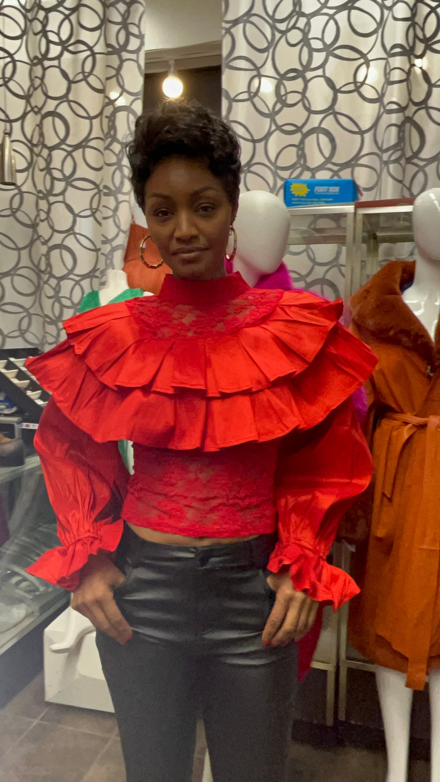 Look at me lace top