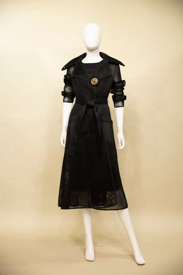 Noir Enchantress Trench Coat