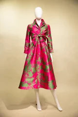 Bold Bloom Double Collar Dress