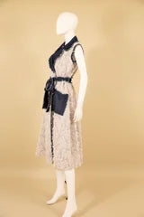 Desert Lace Contrast Midi Dress