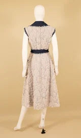 Desert Lace Contrast Midi Dress