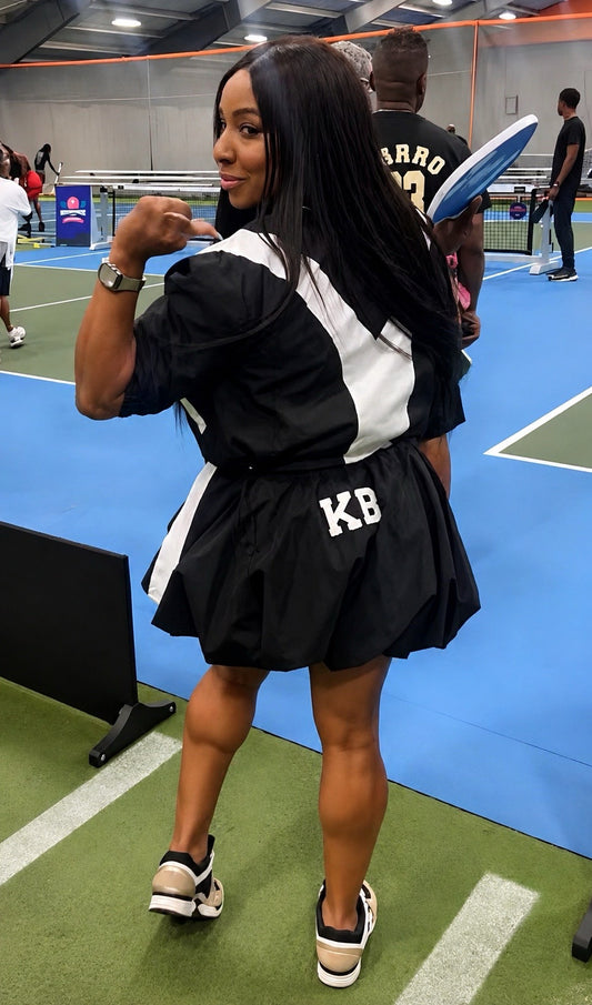 The KhamrynB Varsity Luxe Skirt