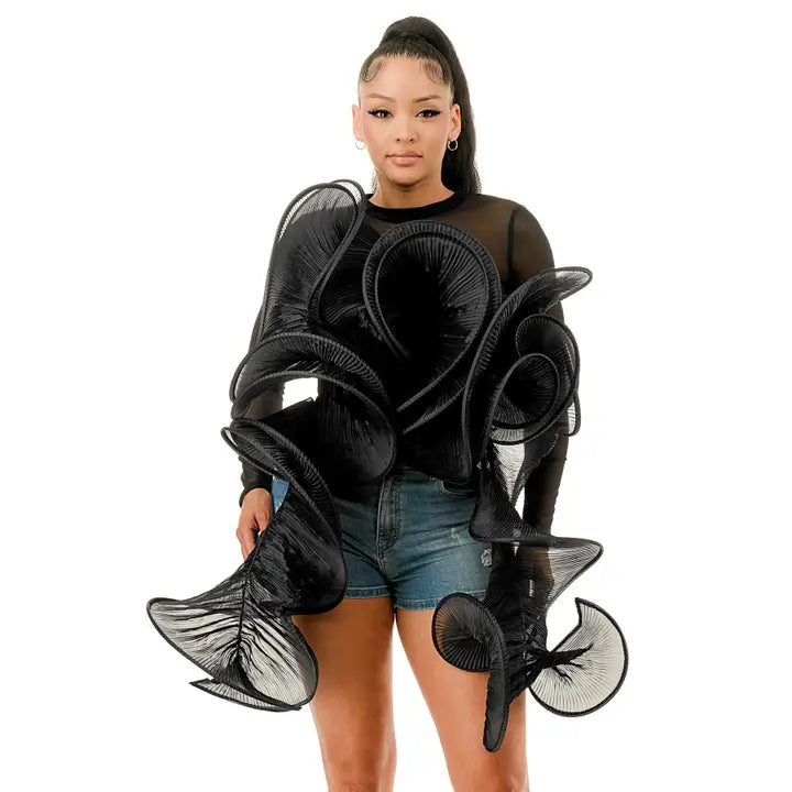 Juju Ruffle Long Sleeve