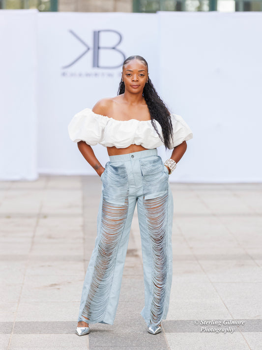 Light denim jeans