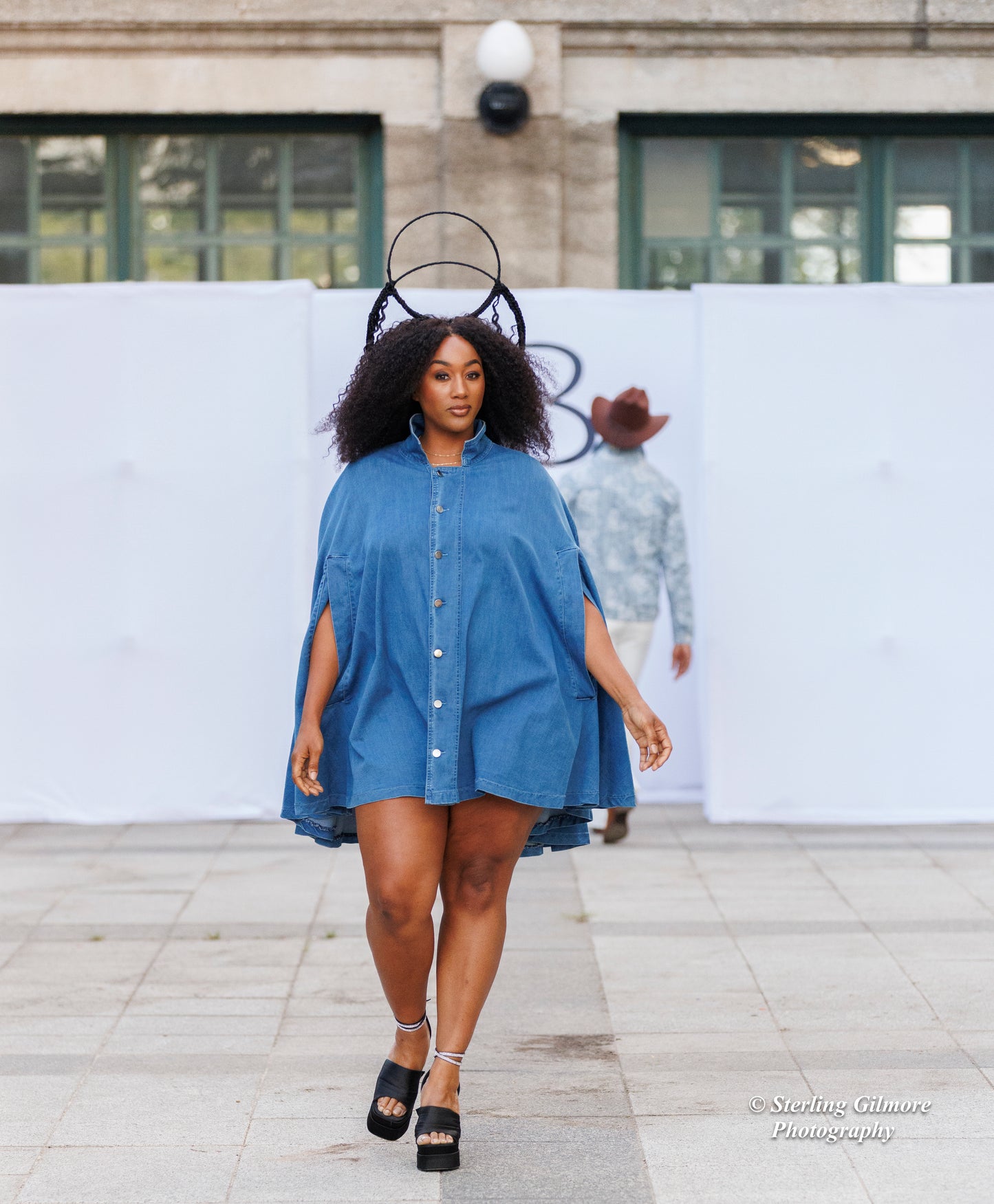 Daisy Denim Cape