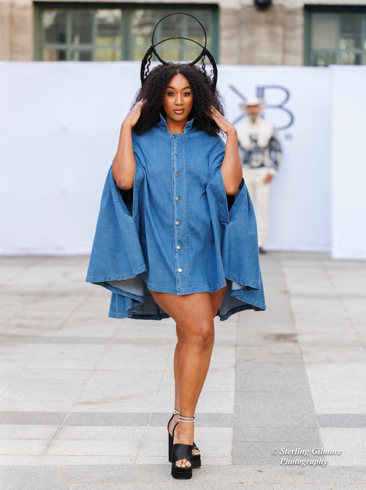 Daisy Denim Cape