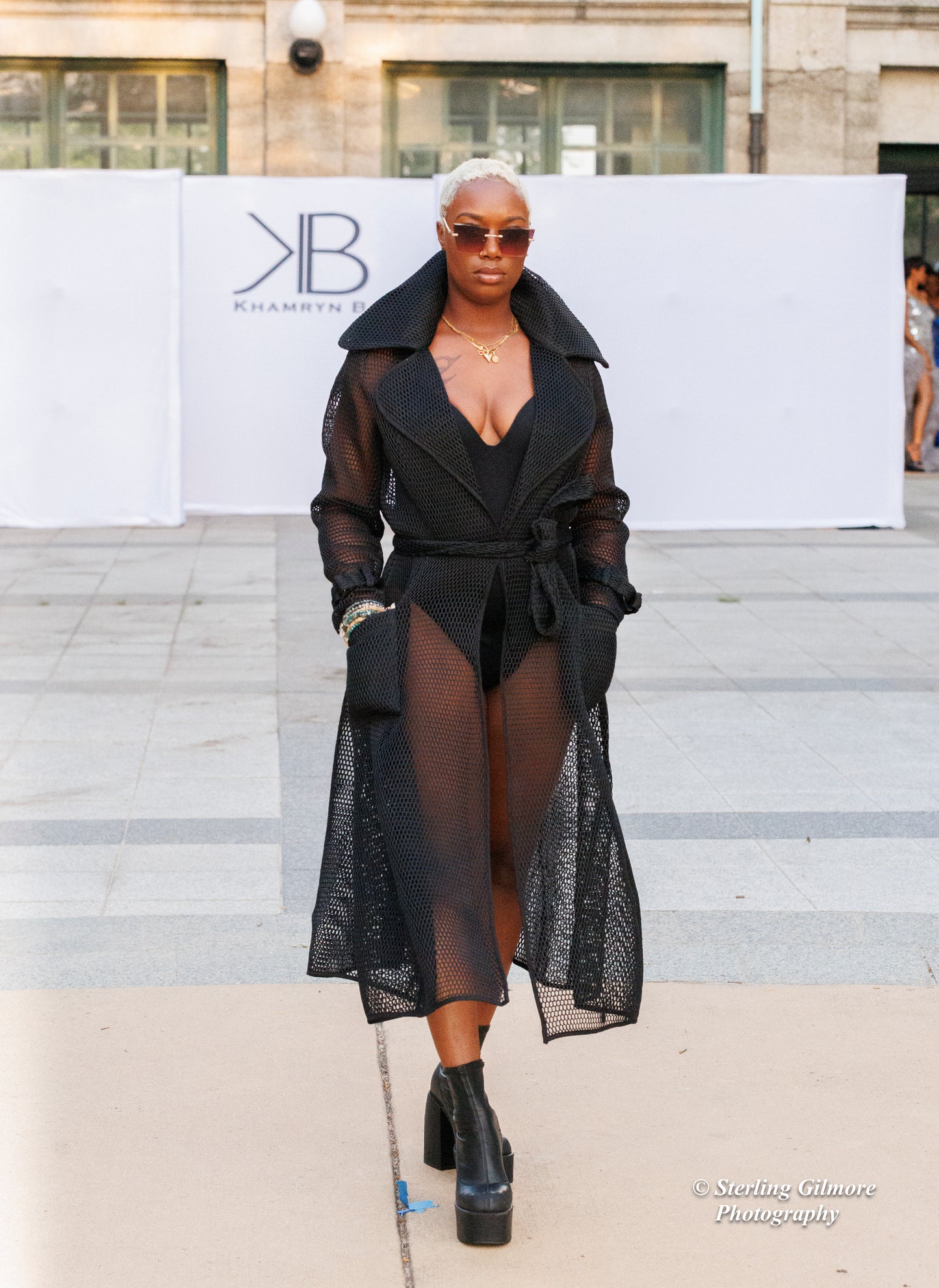 Noir Enchantress Trench Coat