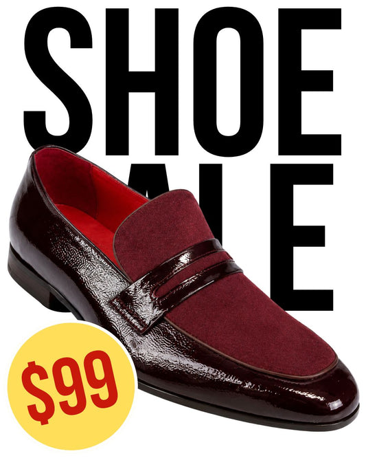 Burgundy Patent Leather Loafer