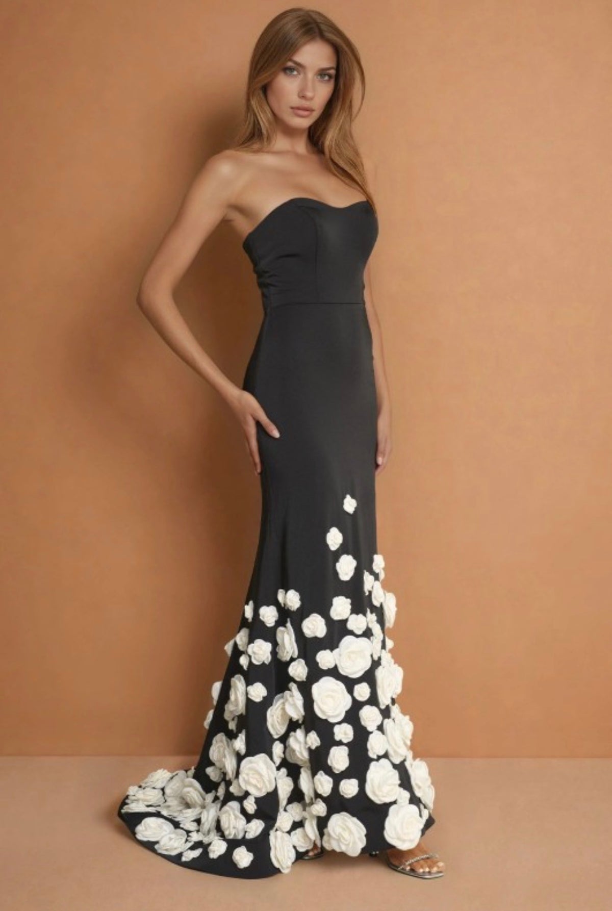Flower bomb formal dress gown