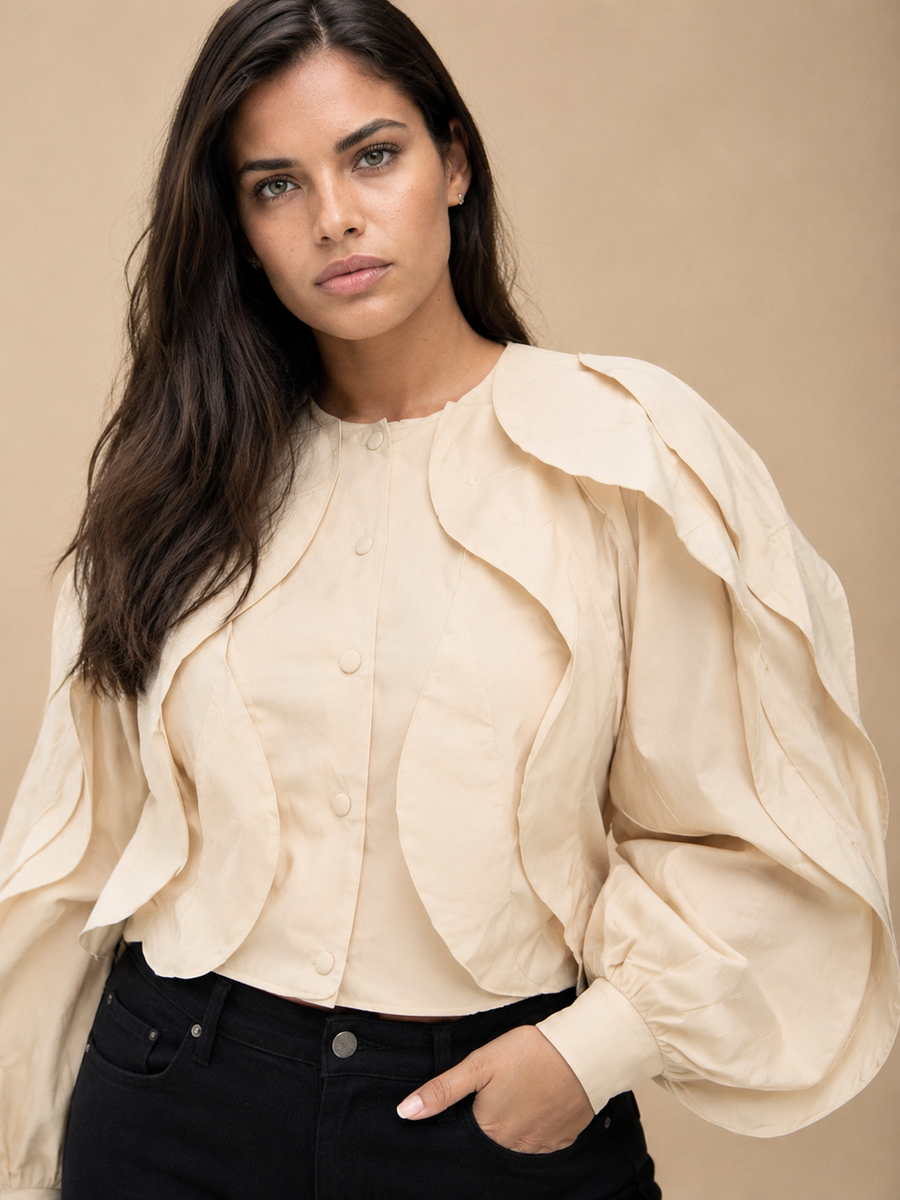 Wave Windbreaker Top