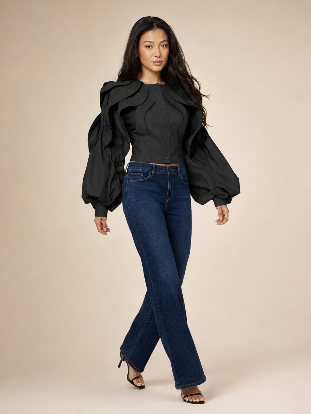 Wave Windbreaker Top
