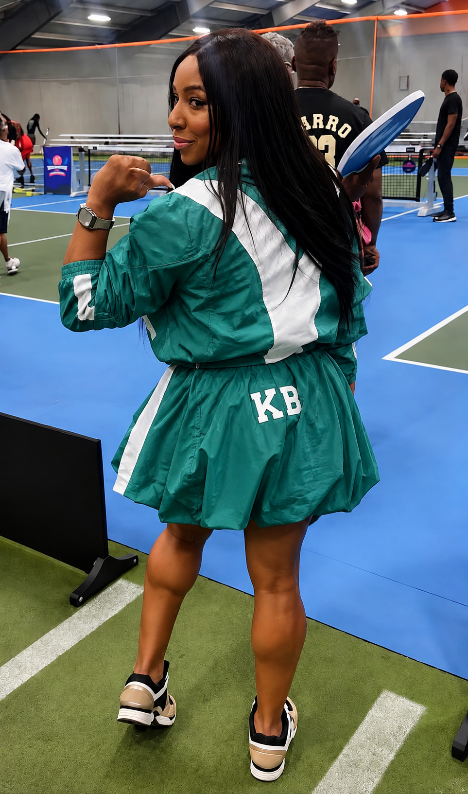 The KhamrynB Varsity Luxe Skirt
