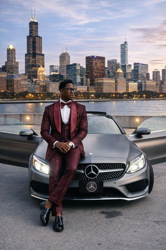 The Bordeaux Bloom Tuxedo