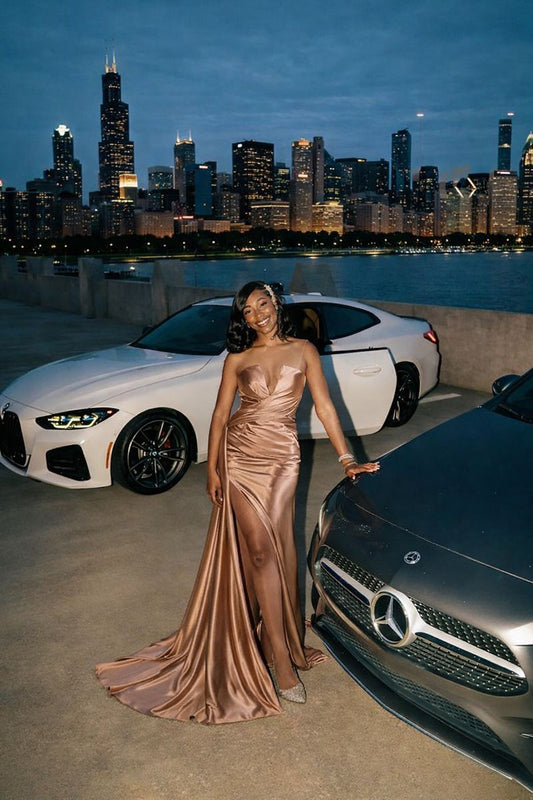 Tia Satin Prom Dress