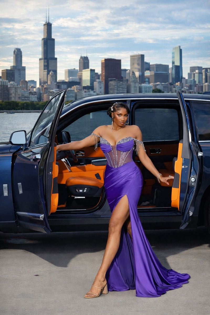 Dripping with Crystals Prom Dress