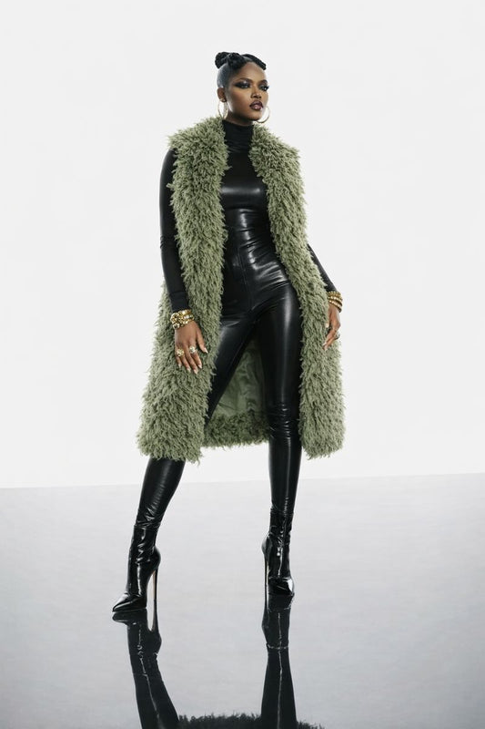 Mongolian Luxe full length vest