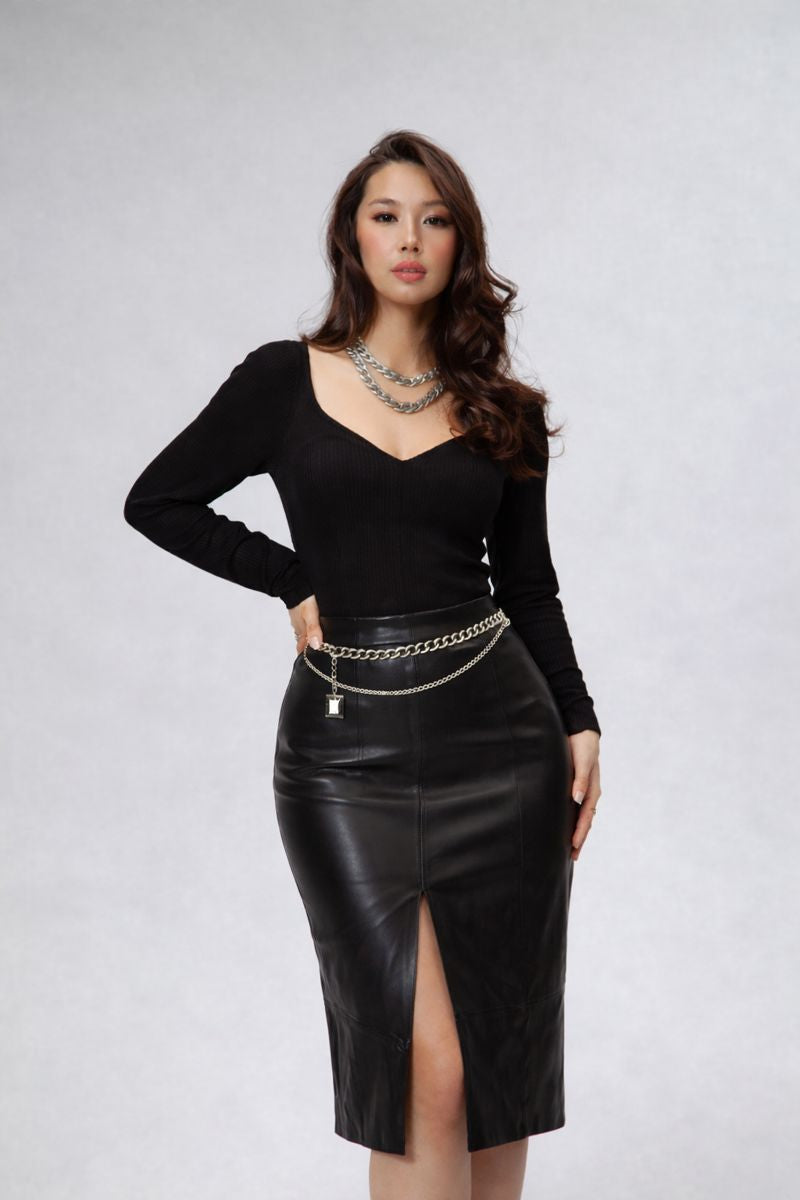 Myla Faux Leather Skirt
