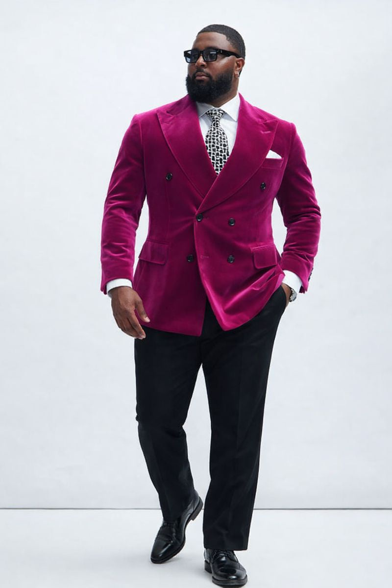 Purple Suede Men’s Blazer