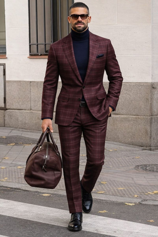 Toms Plaid 3pc Suit Set