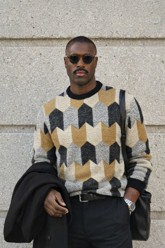 Geometric Knit Sweater