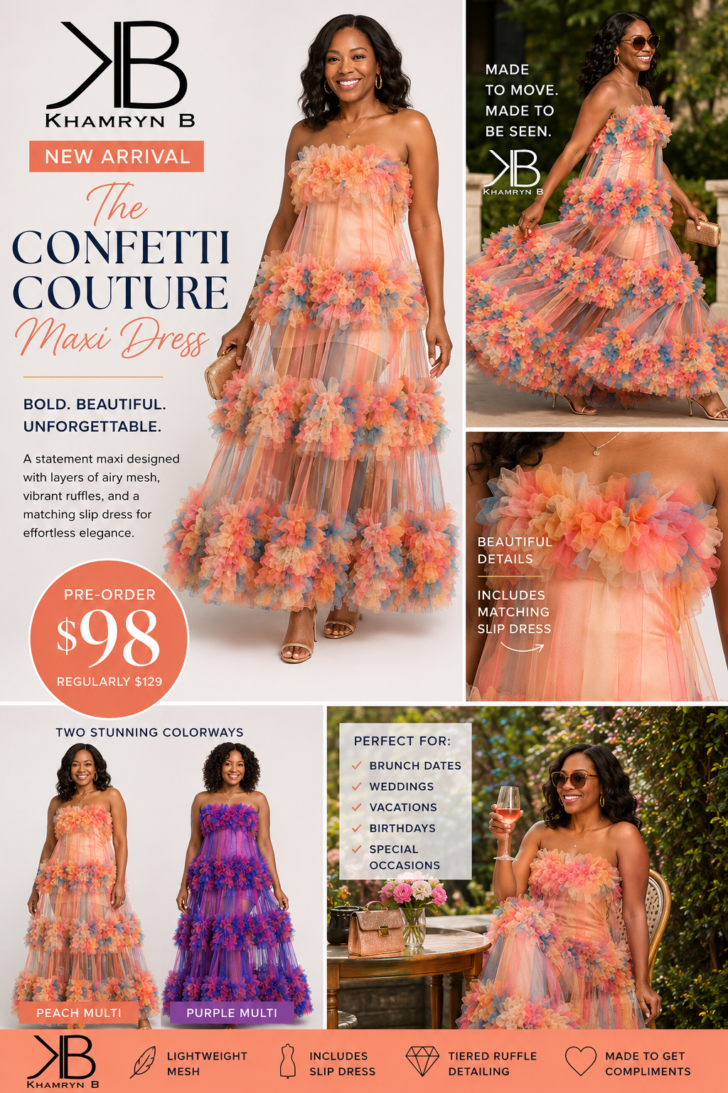 The Confetti Couture Maxi Dress