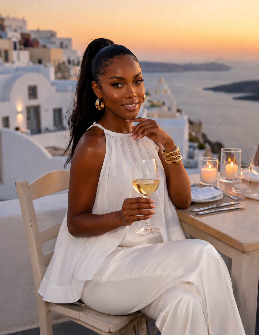 The Santorini Luxe Top