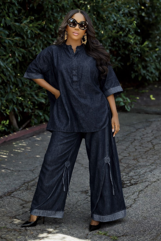 Dahlia Denim 2pc Set