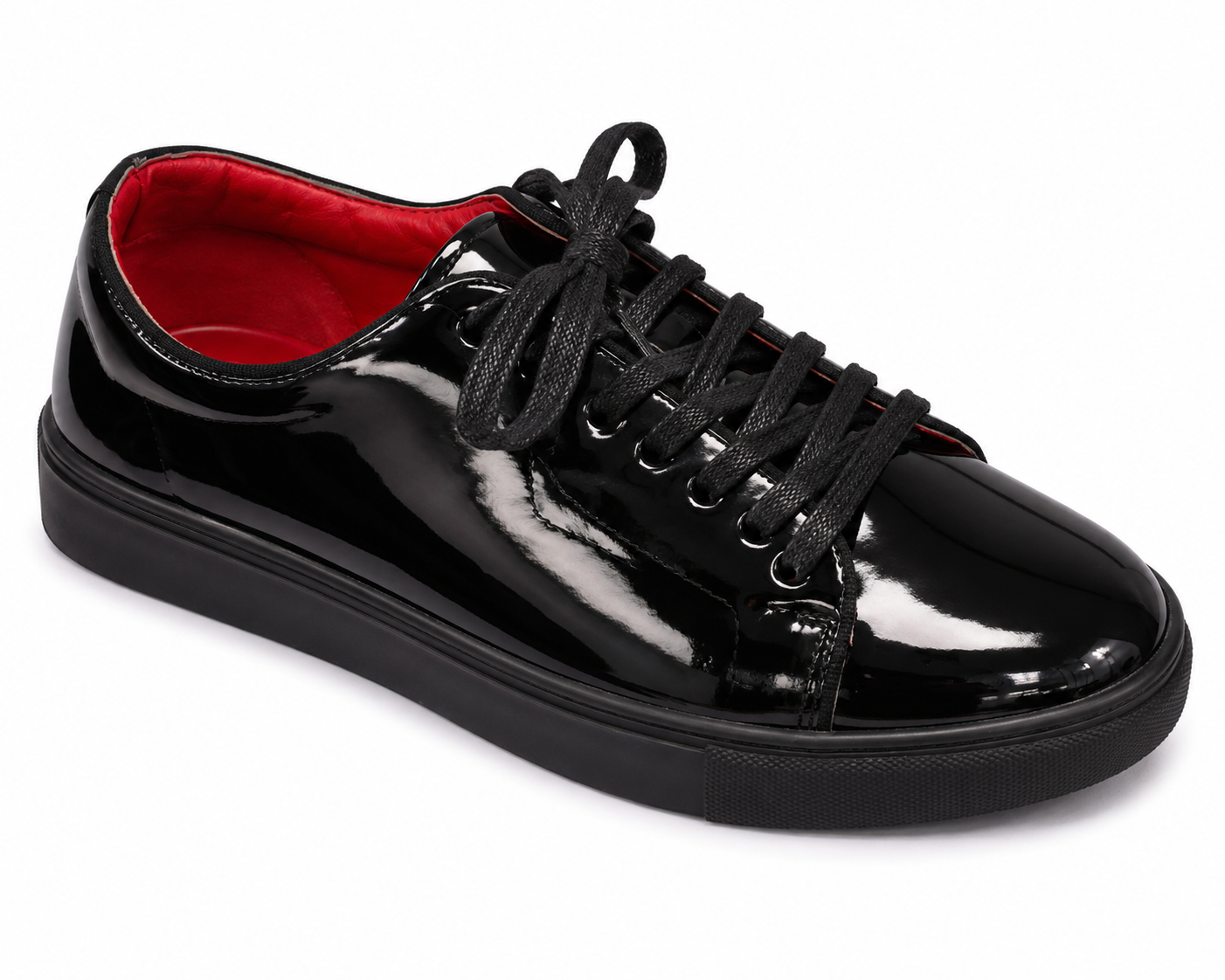 Black Patent Leather Sneaker